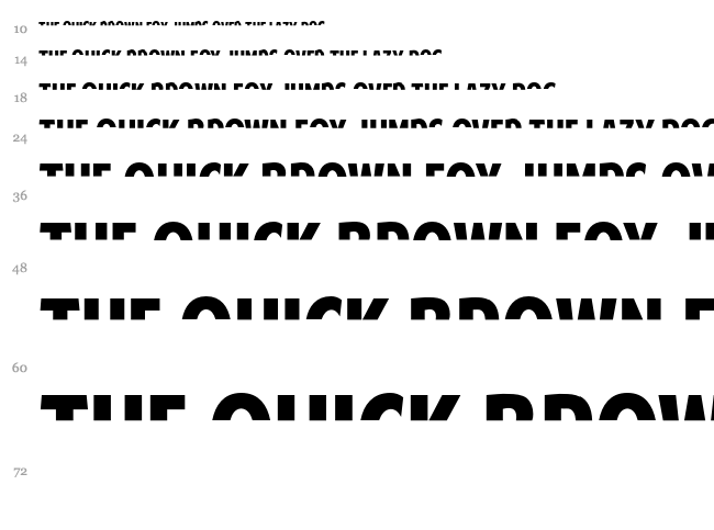 American Purpose font waterfall